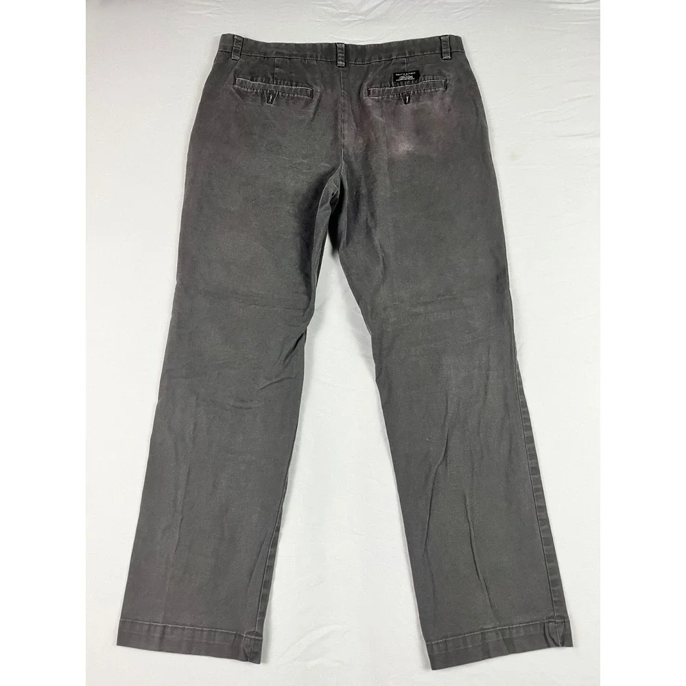 Banana Republic Aiden Chino Pants 35x29.5* Flint Grey Slim Fit Stretch Mens
